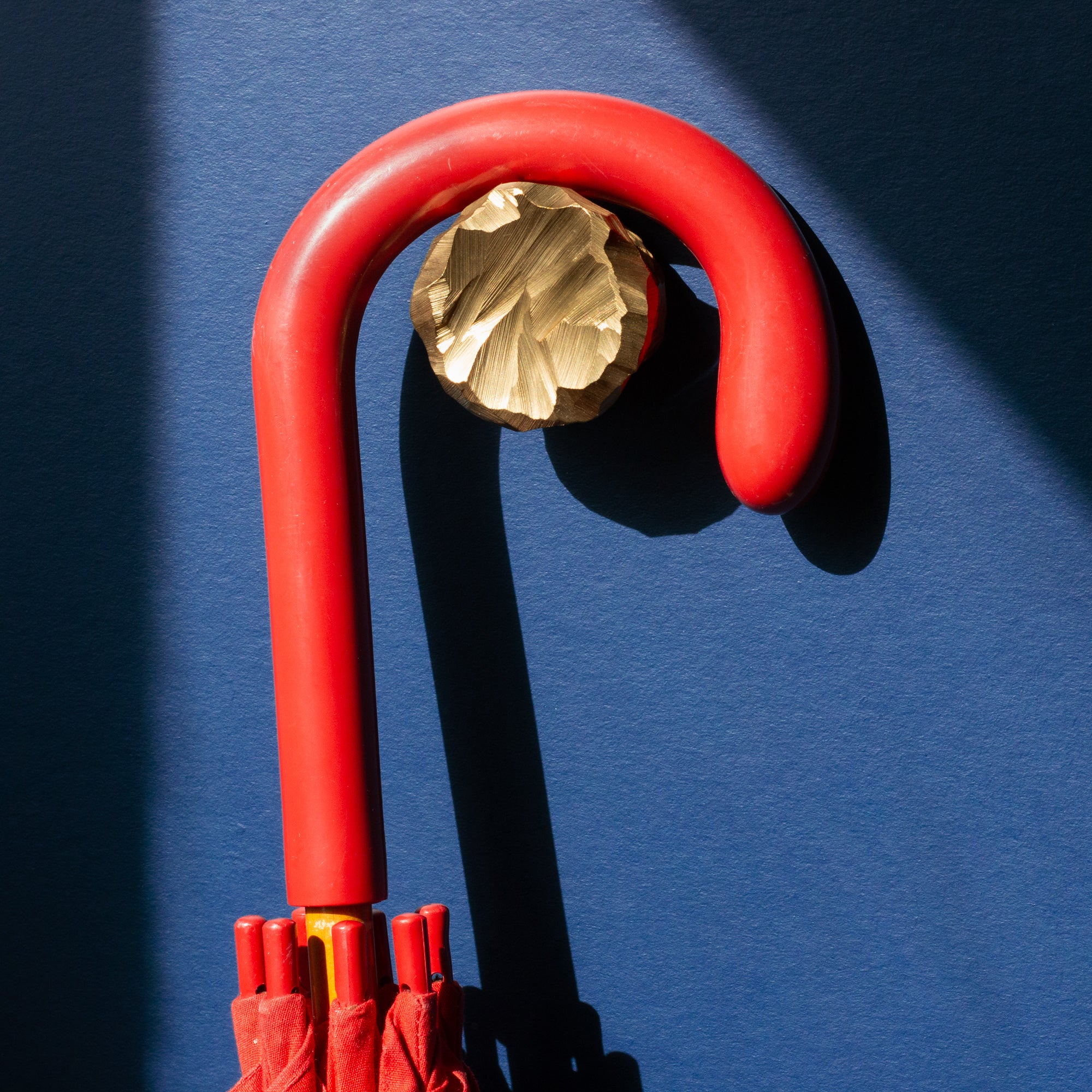 Textured brass knob